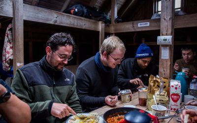 Breakfast in Skaelingar hut