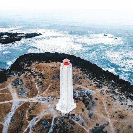 light tower on Snæfellsnes Peninsula day tour route