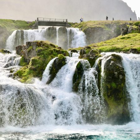 waterfall view during Snæfellsnes Peninsula day tour